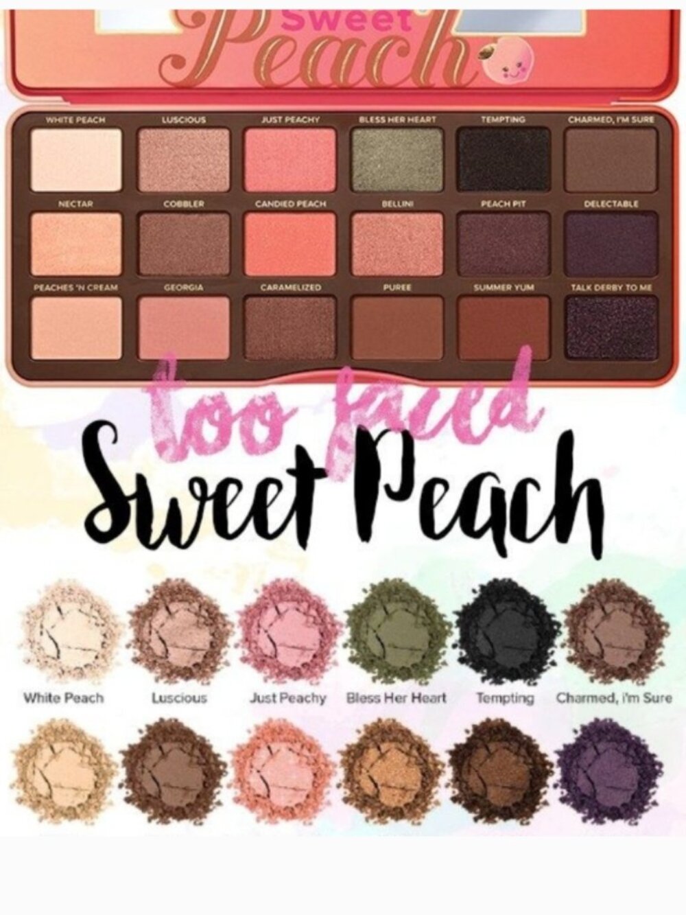 TOO FACED 'Sweet Peach' Eyeshadow Palette - 18 shades - Picture 7 of 12